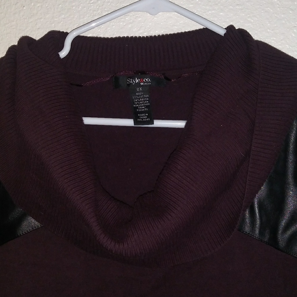 Purple sweater dress
